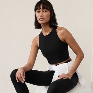 Athleta conscious crop bra, black